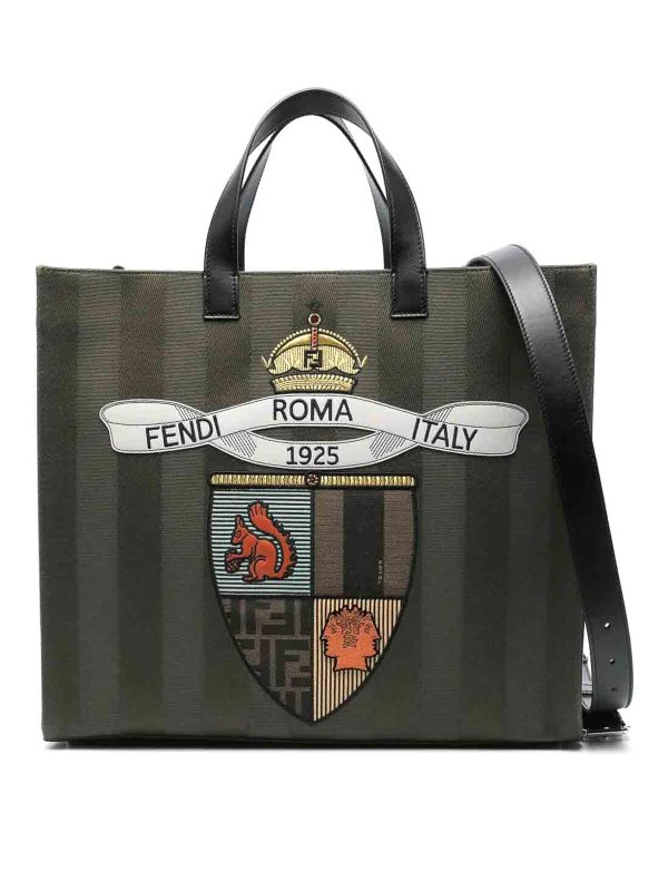 FENDI: totes bags - Shopping Bag Canvas