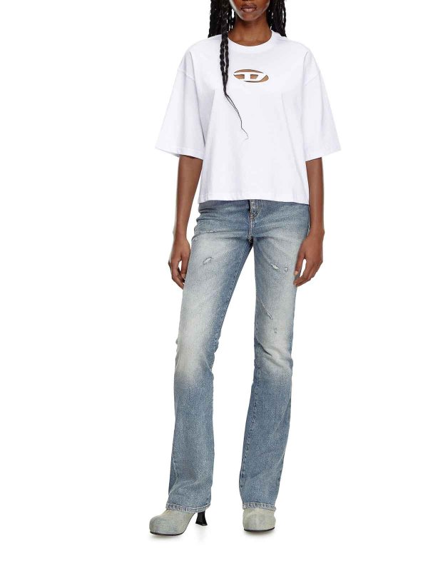 DIESEL: T-shirts online - T-Shirt - Blanc