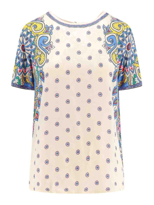 ETRO: Camisetas - Camiseta - Beis