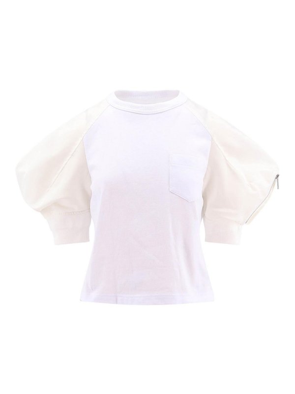 Sacai: Camisetas - Camiseta - Blanco