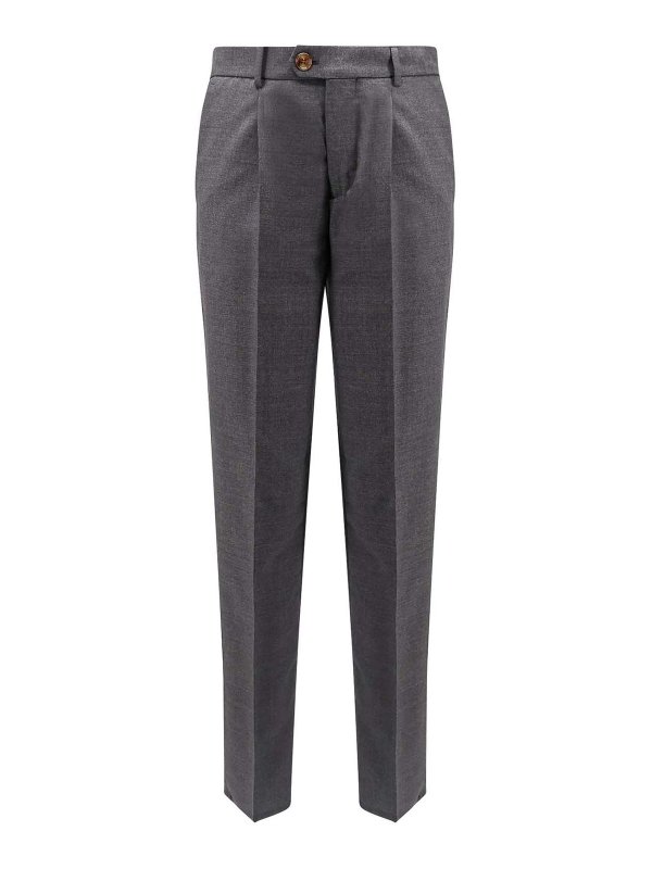 BRUNELLO CUCINELLI: casual trousers - Average gray trousers