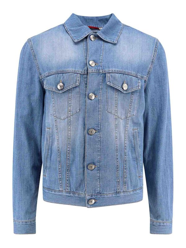 BRUNELLO CUCINELLI: blazers - Blue jackets