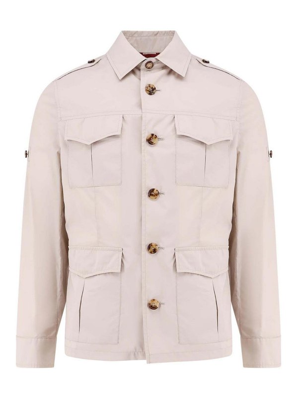 BRUNELLO CUCINELLI: blazers - Cold beige jackets