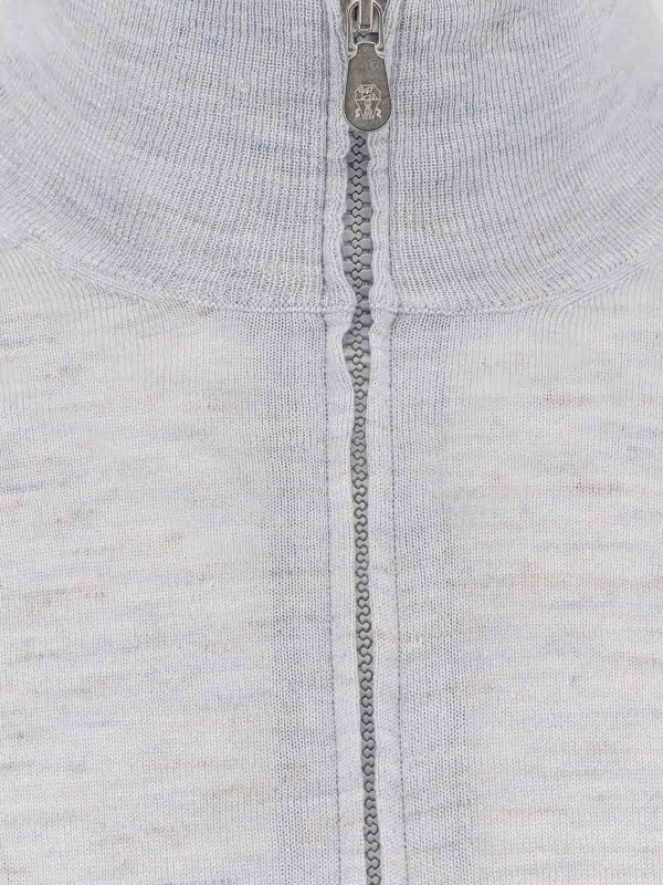 The Best Shops BRUNELLO CUCINELLI: U-Boot-Ausschnitt - U-Boot-Pullover - Blau