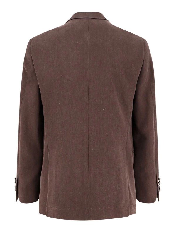 BRUNELLO CUCINELLI: formal suits online - Brown Suit
