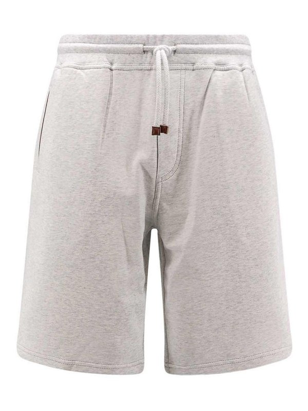 BRUNELLO CUCINELLI: Trousers Shorts - Gray shorts