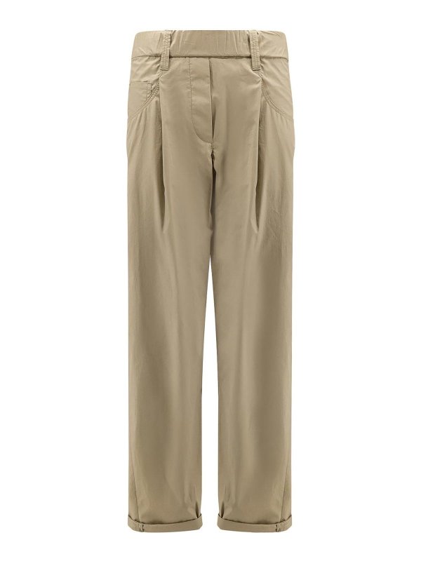 BRUNELLO CUCINELLI: カジュアルトラウザー - カジュアルパンツ - ライトブラウン