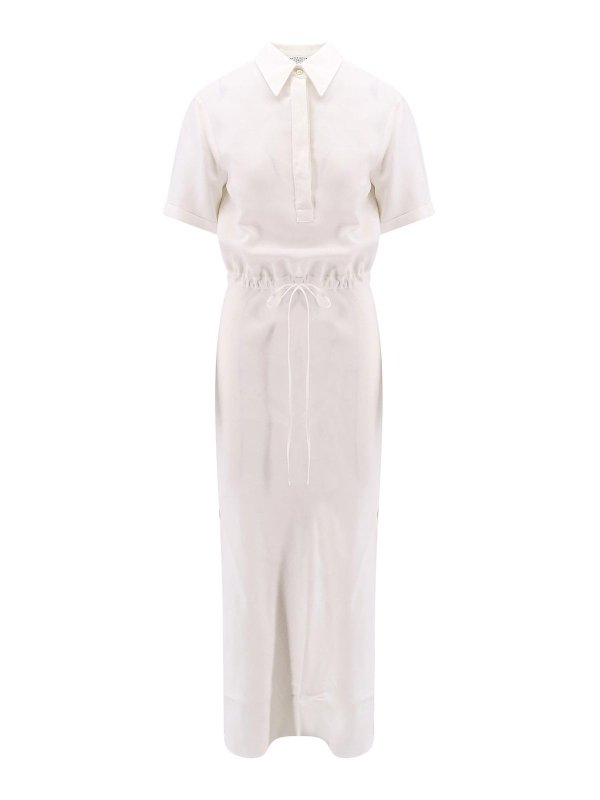 BRUNELLO CUCINELLI: ニーレングスドレス - 膝丈ドレス - 白