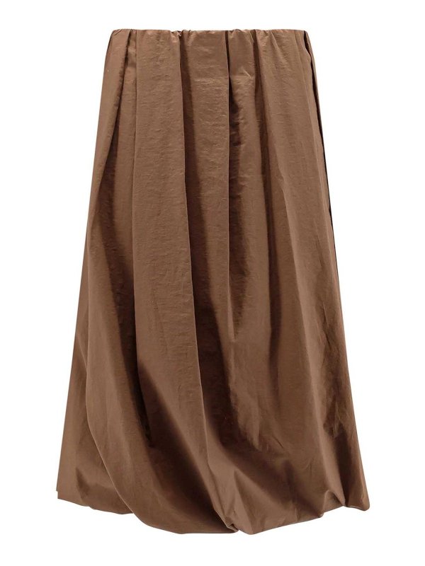 BRUNELLO CUCINELLI: Minifaldas - Minifalda - Marrón