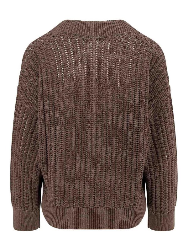 BRUNELLO CUCINELLI: ボートネック online - ボートネック - ブラウン