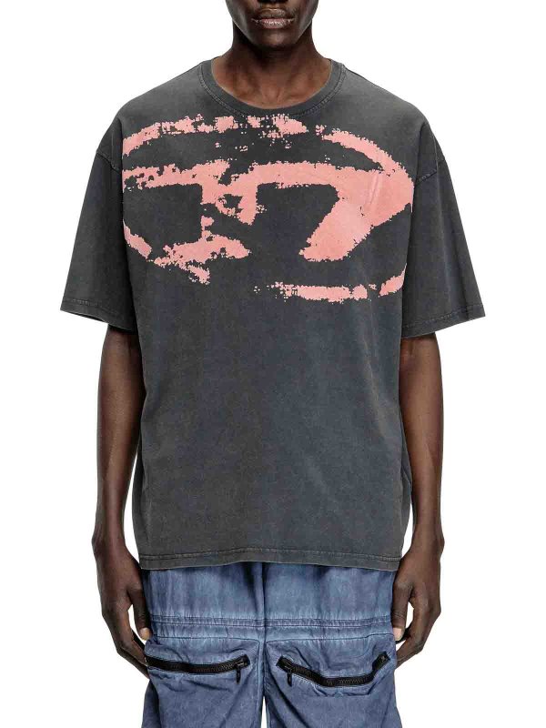 DIESEL: t-shirt online - T-Shirt E Polo Grigio