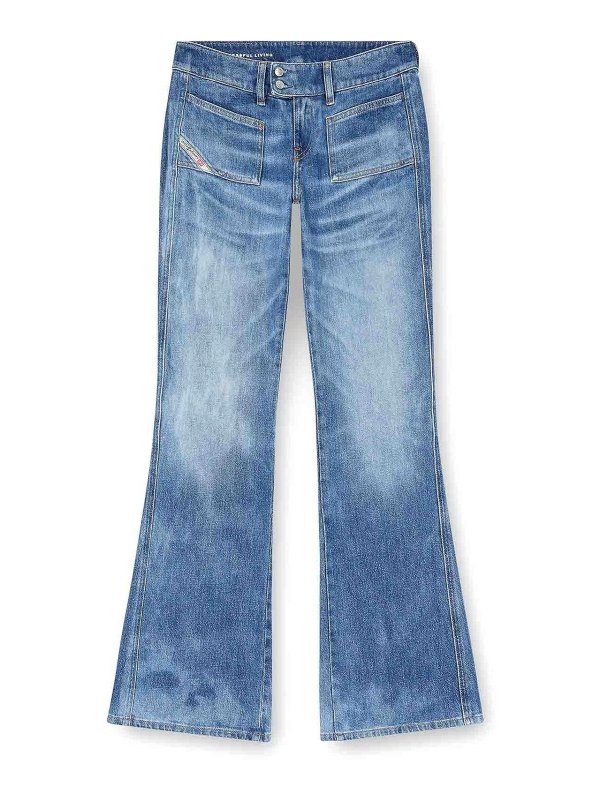 DIESEL: ブーツカットジーンズ - ブーツカットジーンズ - ブルー