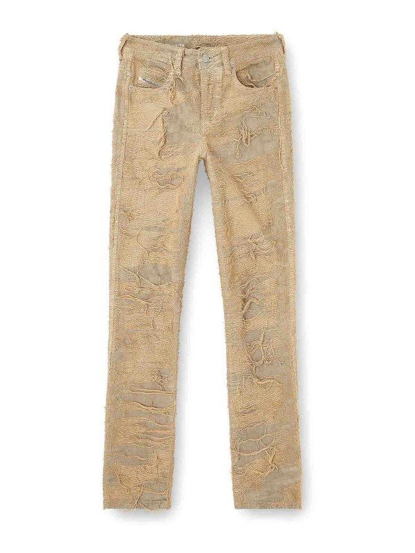 DIESEL: casual trousers - Beige pants