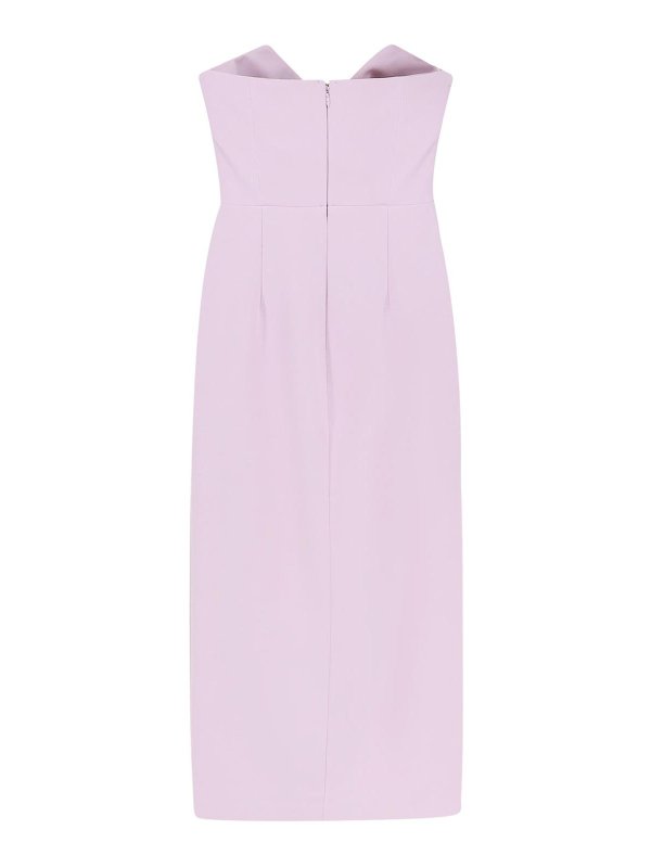 ワンピース ELISABETTA FRANCHI Woman Dress Pink AB763 544 Elisabetta Franchi sleeveless dress in lilac crepe | H-Brands