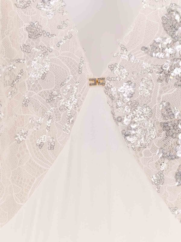 The Best Shops ELISABETTA FRANCHI: Robe longueur genou - Robe Au Genou - Blanc