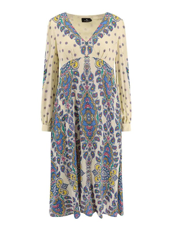 ETRO: ニーレングスドレス - 膝丈ドレス - 黒