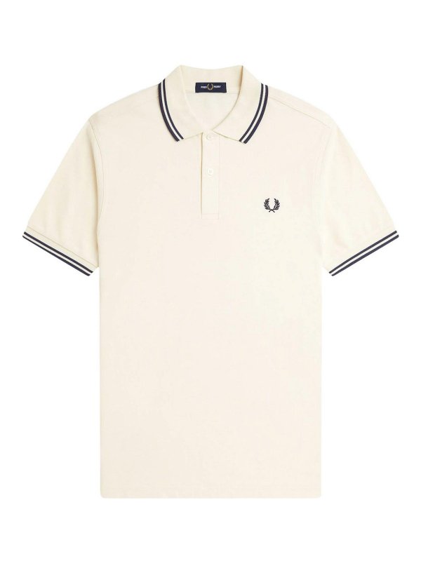 FRED PERRY: T-shirts - T-Shirt - Weiß