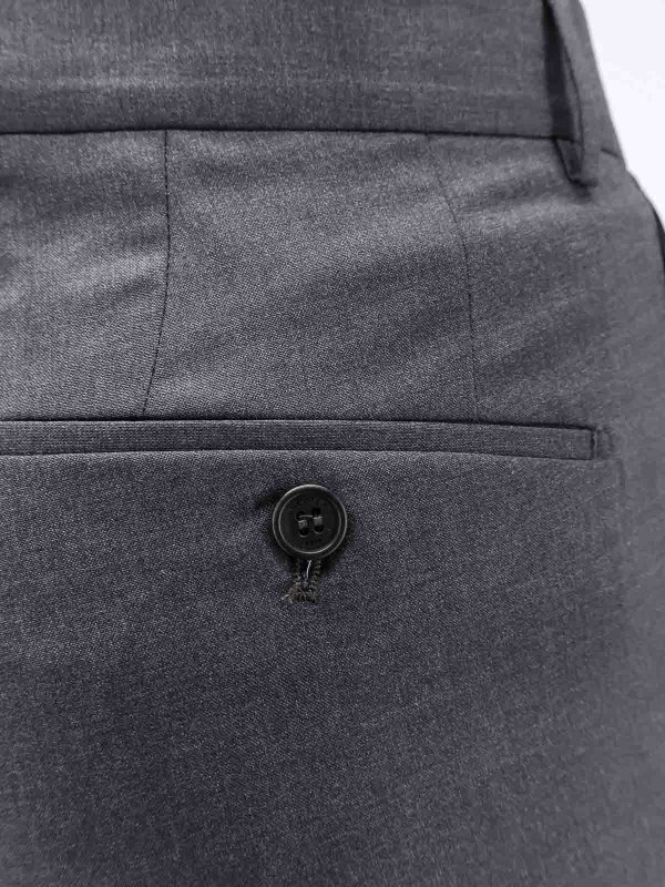 The Best Shops INCOTEX: casual trousers - Gray trousers