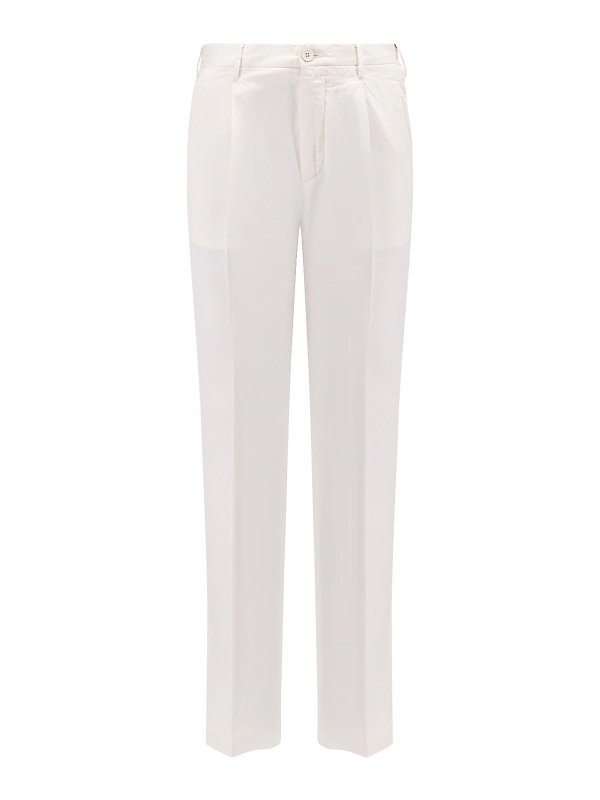 INCOTEX: Casual Hosen - Casual Hose - Weiß