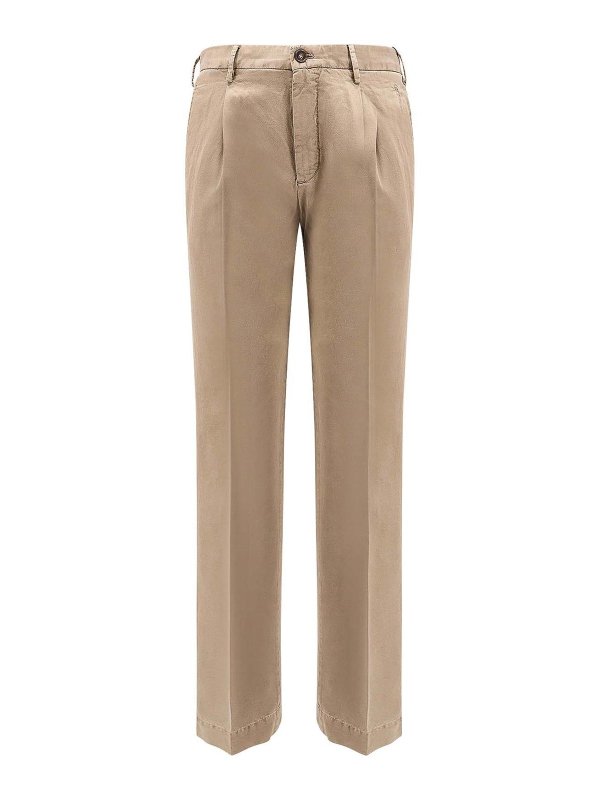 INCOTEX: casual trousers - Beige pants