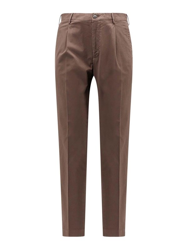 INCOTEX: casual trousers - Brown trousers