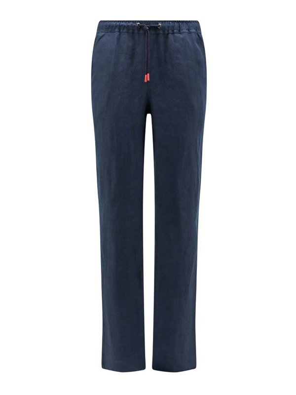 KITON: pantaloni casual - Pantaloni Blu