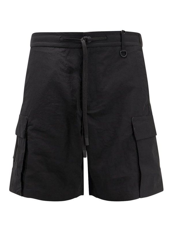 LAMINAR: Trousers Shorts - Black shorts