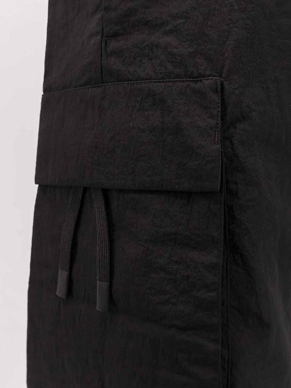 The Best Shops LAMINAR: Trousers Shorts - Black shorts