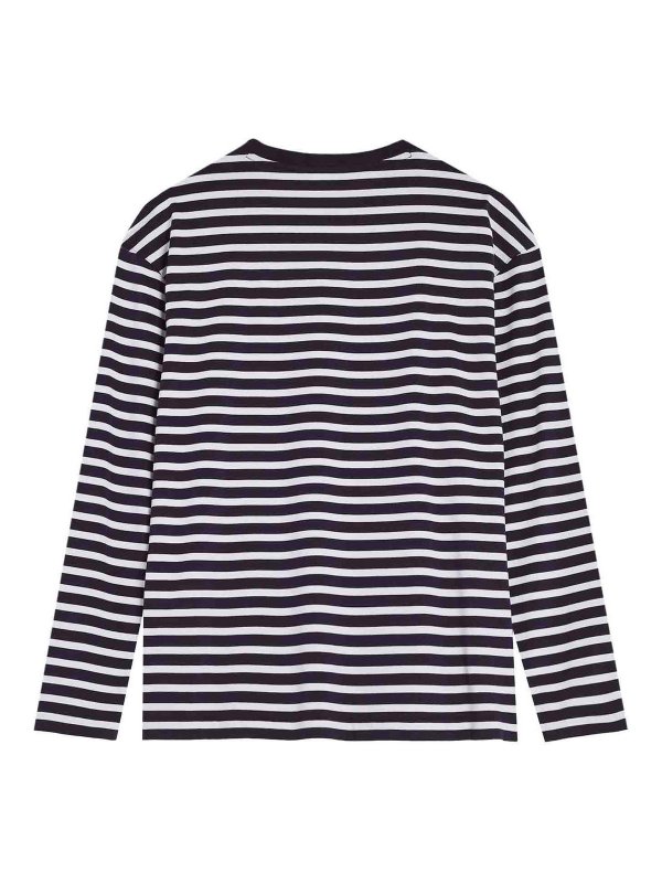 MAISON KITSUNÉ: boat necks online - Maison kitsune blue Shirt