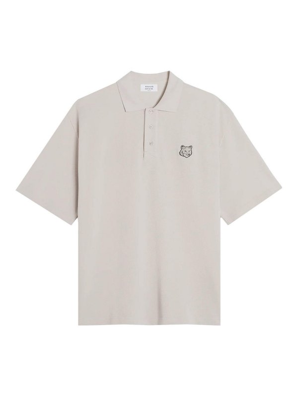 MAISON KITSUNÉ: t-shirts - Maison Kitsune t-shirt and gray pole