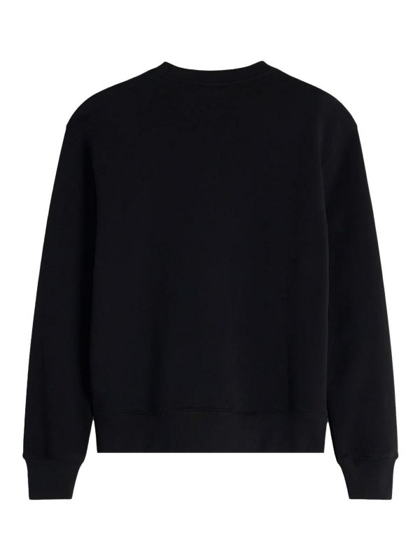 MAISON KITSUNÉ: boat necks online - Maison kitsune black mesh