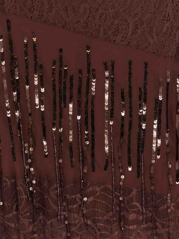 The Best Shops Pinko: Vestidos media pierna - Vestido Midi - Marrón