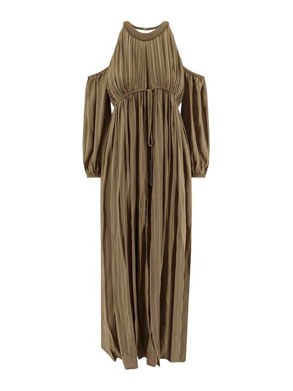 Pinko: knee length dresses - Green Dress