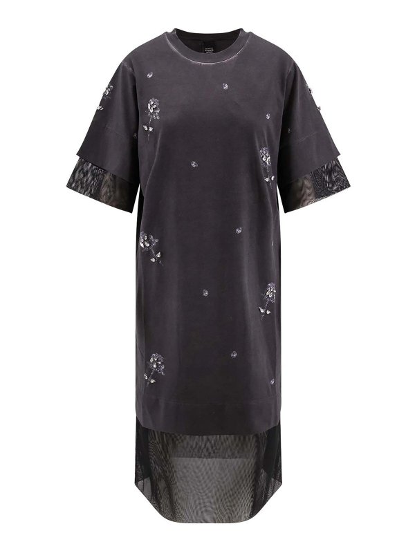 Pinko: knee length dresses - Black dresses