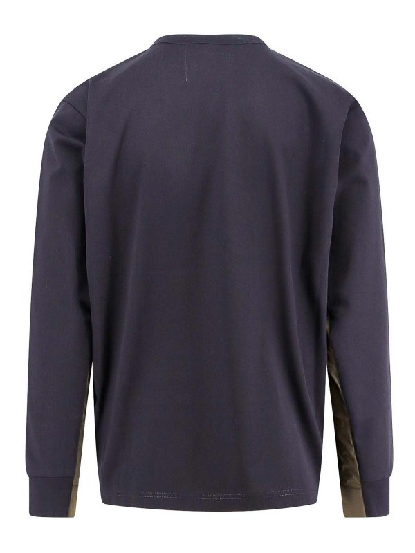 Sacai: blouses online - T-Shirt  and blue pole
