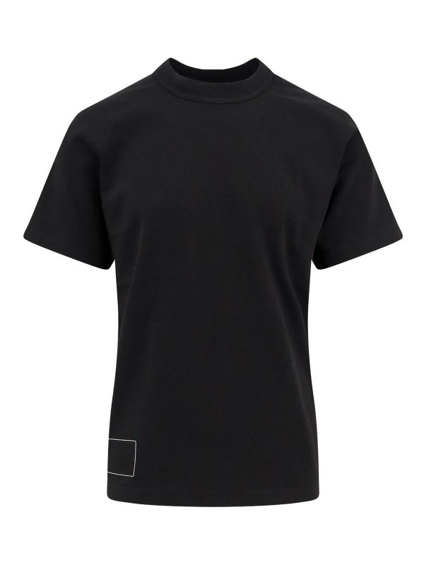 Sacai: blouses - T-shirt and black pole