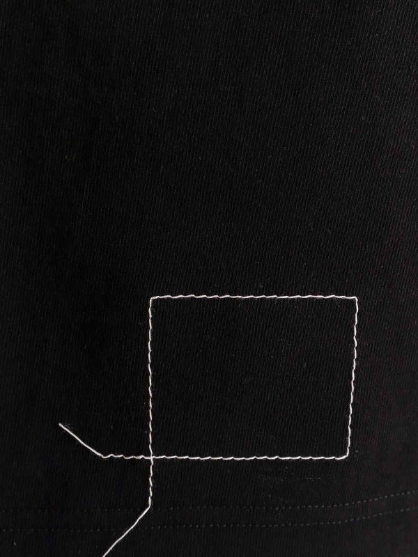 The Best Shops Sacai: blouses - T-shirt and black pole