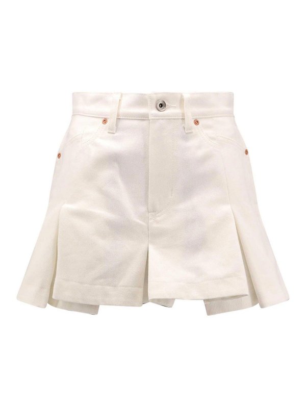 Sacai: Shorts - Shorts - Blanco