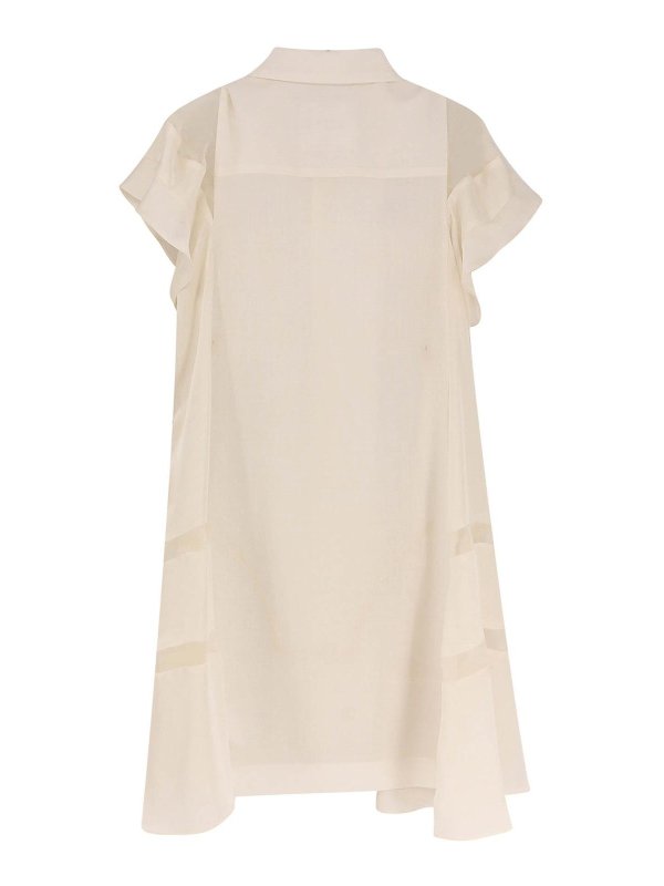 Sacai: ニーレングスドレス online - 膝丈ドレス - 白