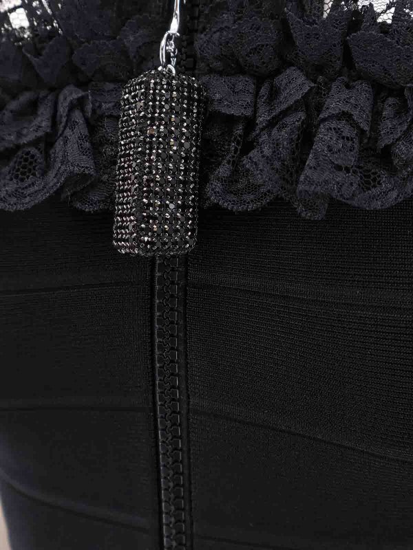 The Best Shops Self Portrait: knee length dresses - Black dresses