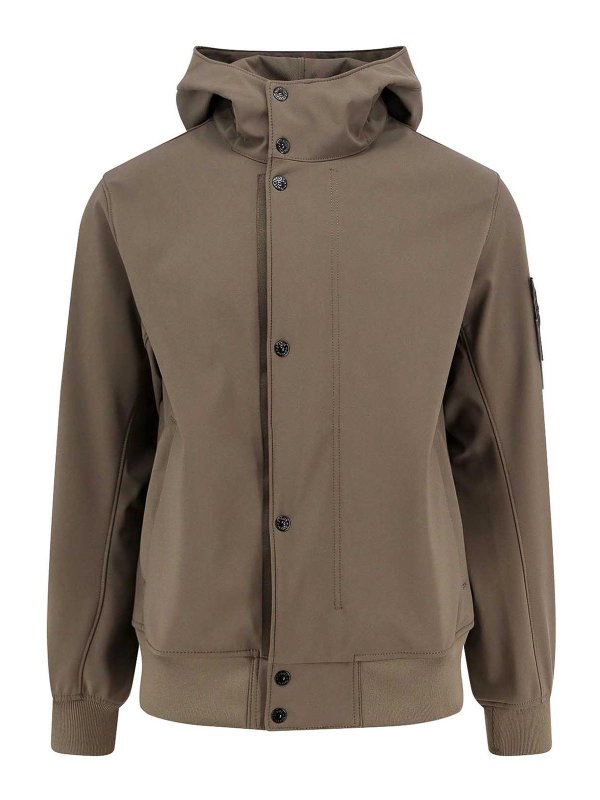 STONE ISLAND: blazers - Green jackets