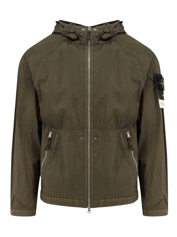 STONE ISLAND: blazers - Green jackets