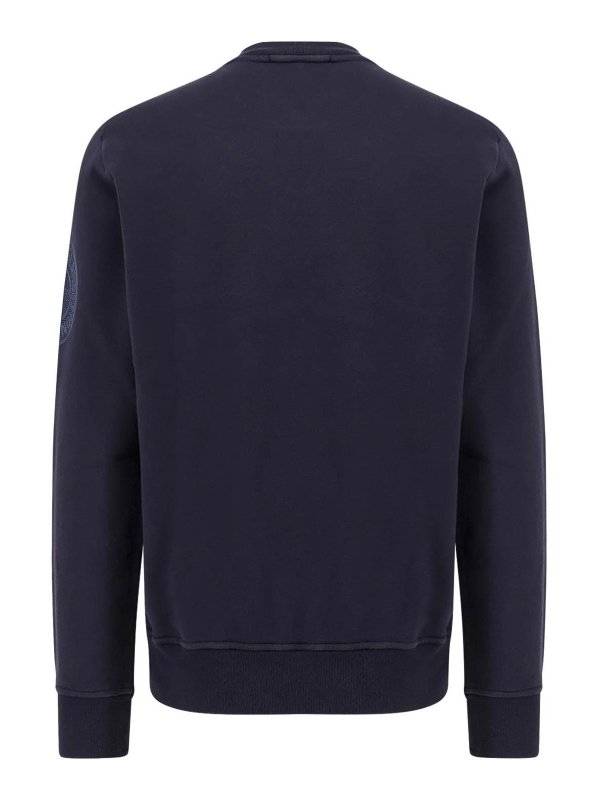 STONE ISLAND: maglia collo a barchetta online - Maglie Blu