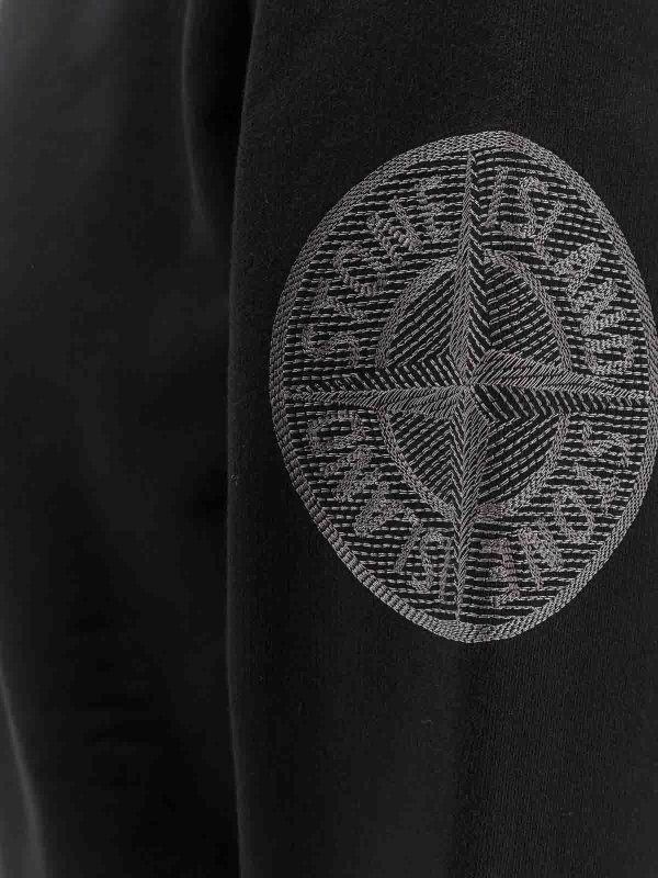 The Best Shops STONE ISLAND: Col bateau - Pull Col Bateau - Noir