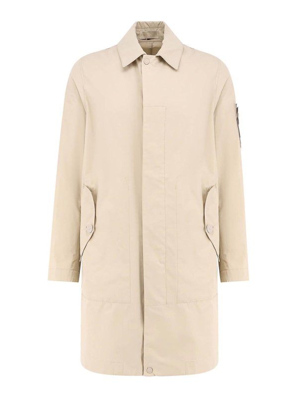 STONE ISLAND: ニーレングスコート - 膝丈コート - ベージュ