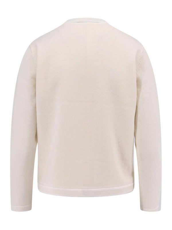 TORY BURCH: maglia collo a barchetta online - Maglie Beige