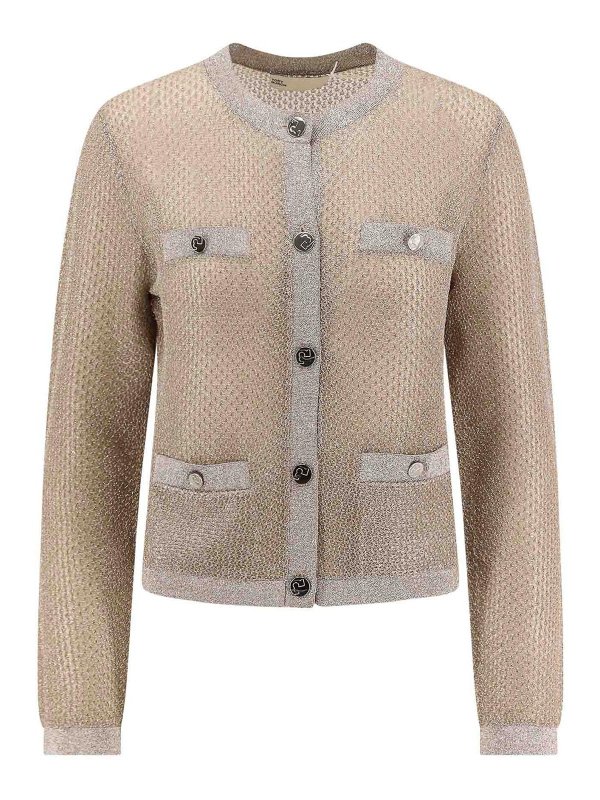 TORY BURCH: Escotes barcos - Suéter Con Escote Barco - Beis