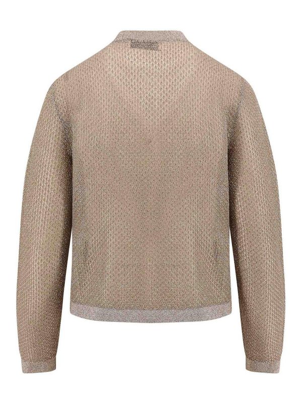 TORY BURCH: Escotes barcos online - Suéter Con Escote Barco - Beis