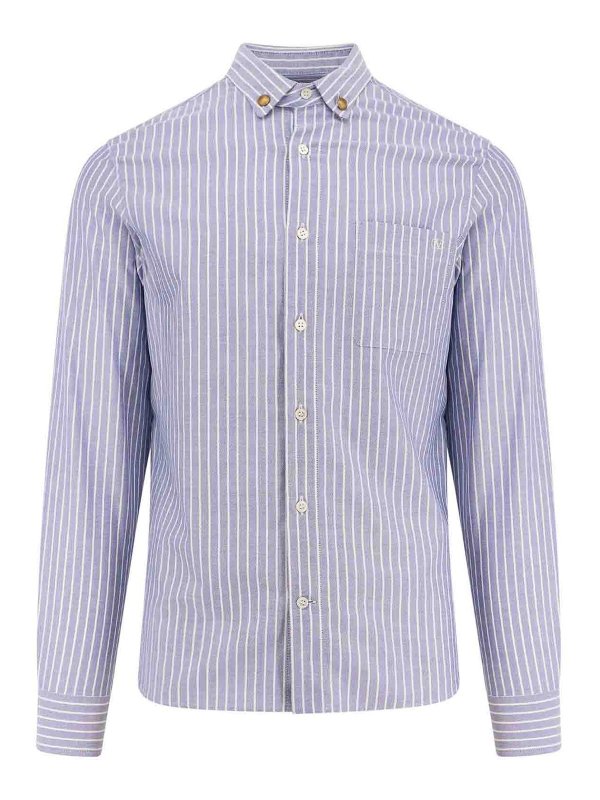 VALENTINO: シャツ - シャツ - ブルー