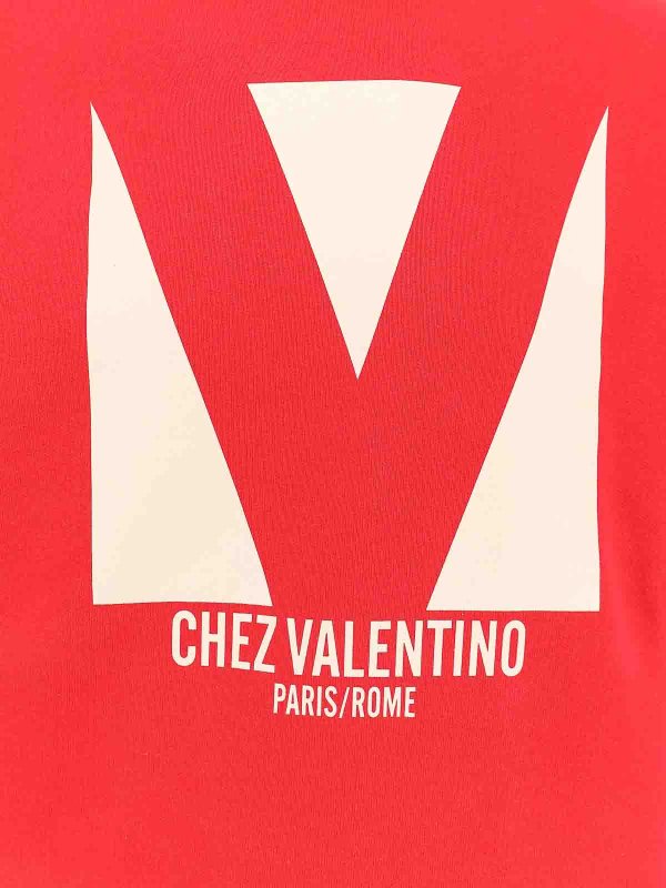 The Best Shops VALENTINO: Escotes barcos - Suéter Con Escote Barco - Rojo